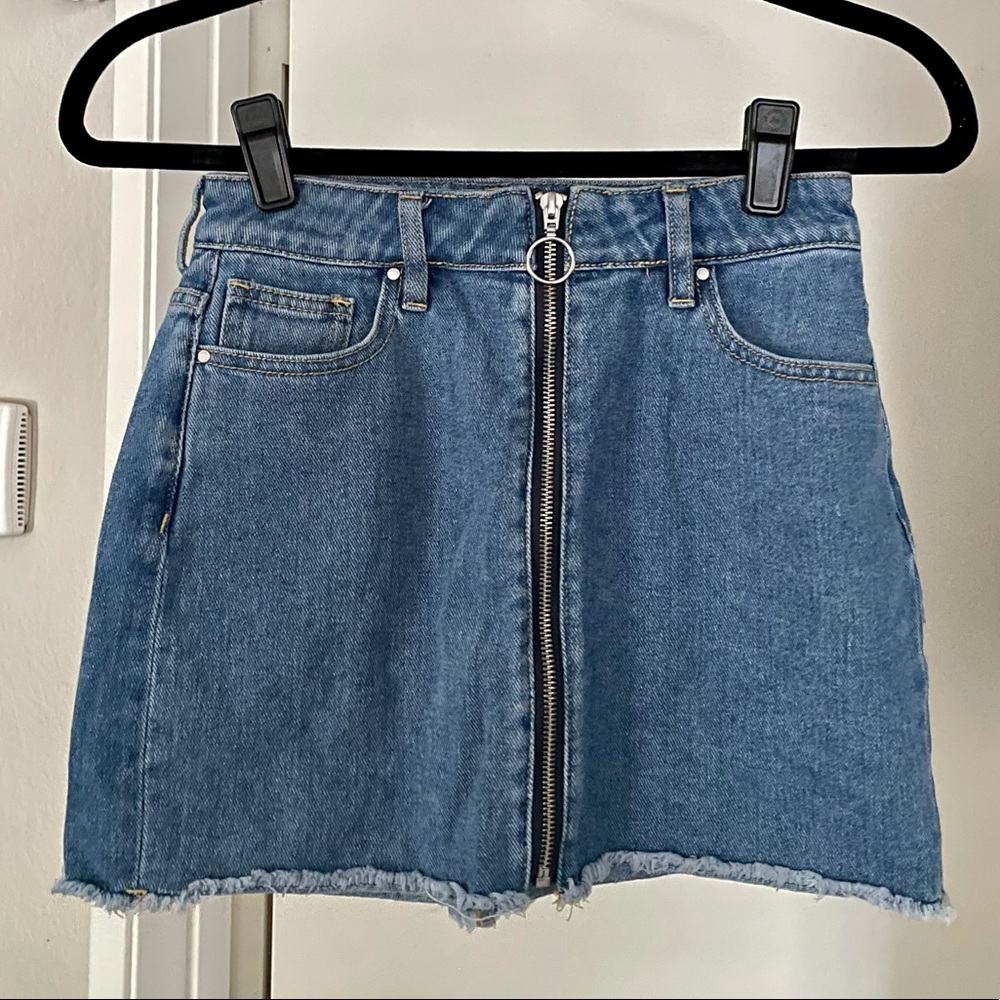 O Ring Jean Miniskirt by PacSun